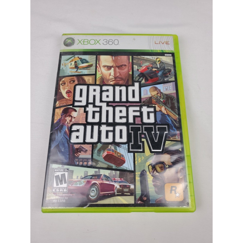 Grand Theft Auto IV - Xbox 360 Game - no manual/map WORKING